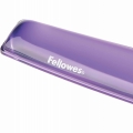 Podložka zápěstí ke klávesnici Fellowes Crystal, gelová, fialová