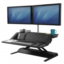 Stanice pracovní Fellowes Sit-Stand Lotus™ DX, černá