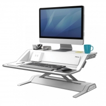 Stanice pracovní Fellowes Sit-Stand Lotus™ DX, bílá