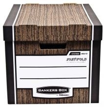 Box přepravní Fellowes Bankers Woodgrain střední, hnědý, extra silný (2 ks)