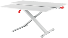 Konvertor stolu pro práci v sedě/ve stoje Leitz COSY Ergo s výsuvnou zásuvkou na klávesnici