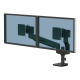 Rameno pro 2 monitory kompaktní Fellowess TALLO™, černá