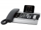 Telefon šňůrový Gigaset DX800A ISDN, černo-stříbrný